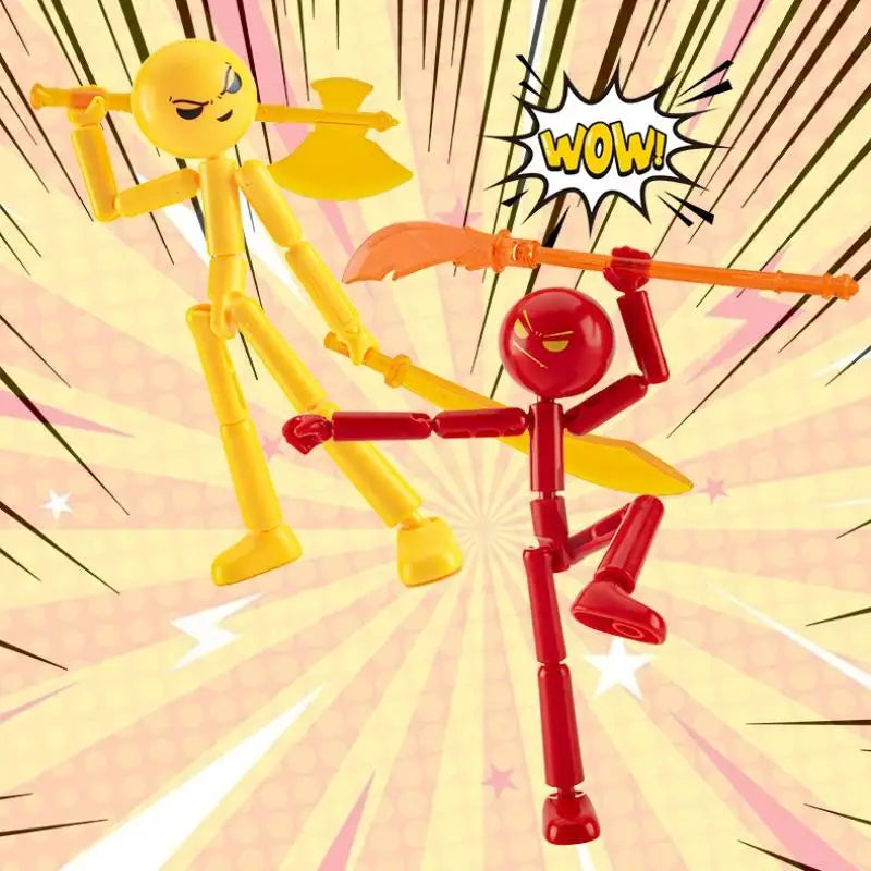 3D Printed Stickman Action Figure – DIY Multi-Jointed Robot Toy
