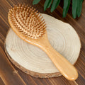 Professional Hair Brush & Wooden Comb – Boar Bristle & Bamboo
