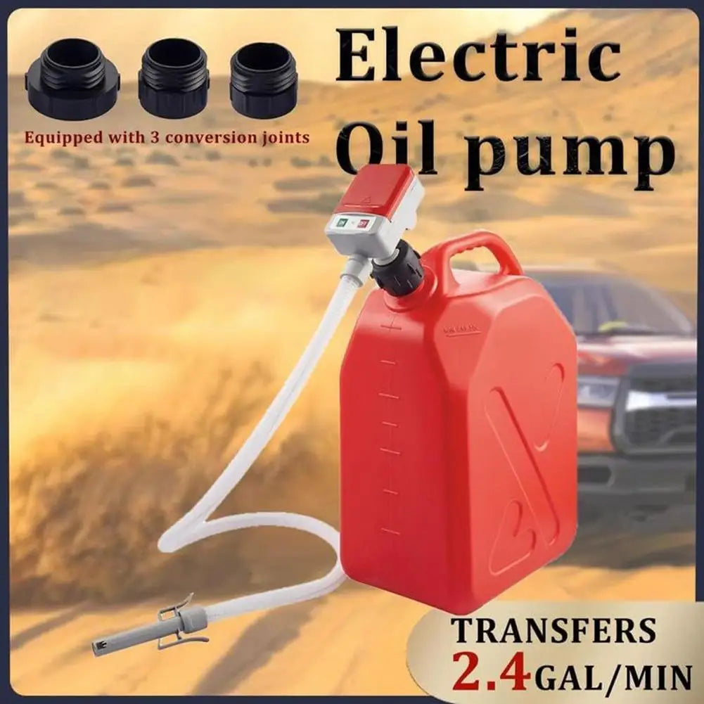 Electric Fuel Transfer Pump – Auto-Stop, 9L/min | Gas & Diesel
