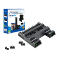 PS4 Cooling Stand Fan – Dual Charger, 12 Game Slots & USB Hub