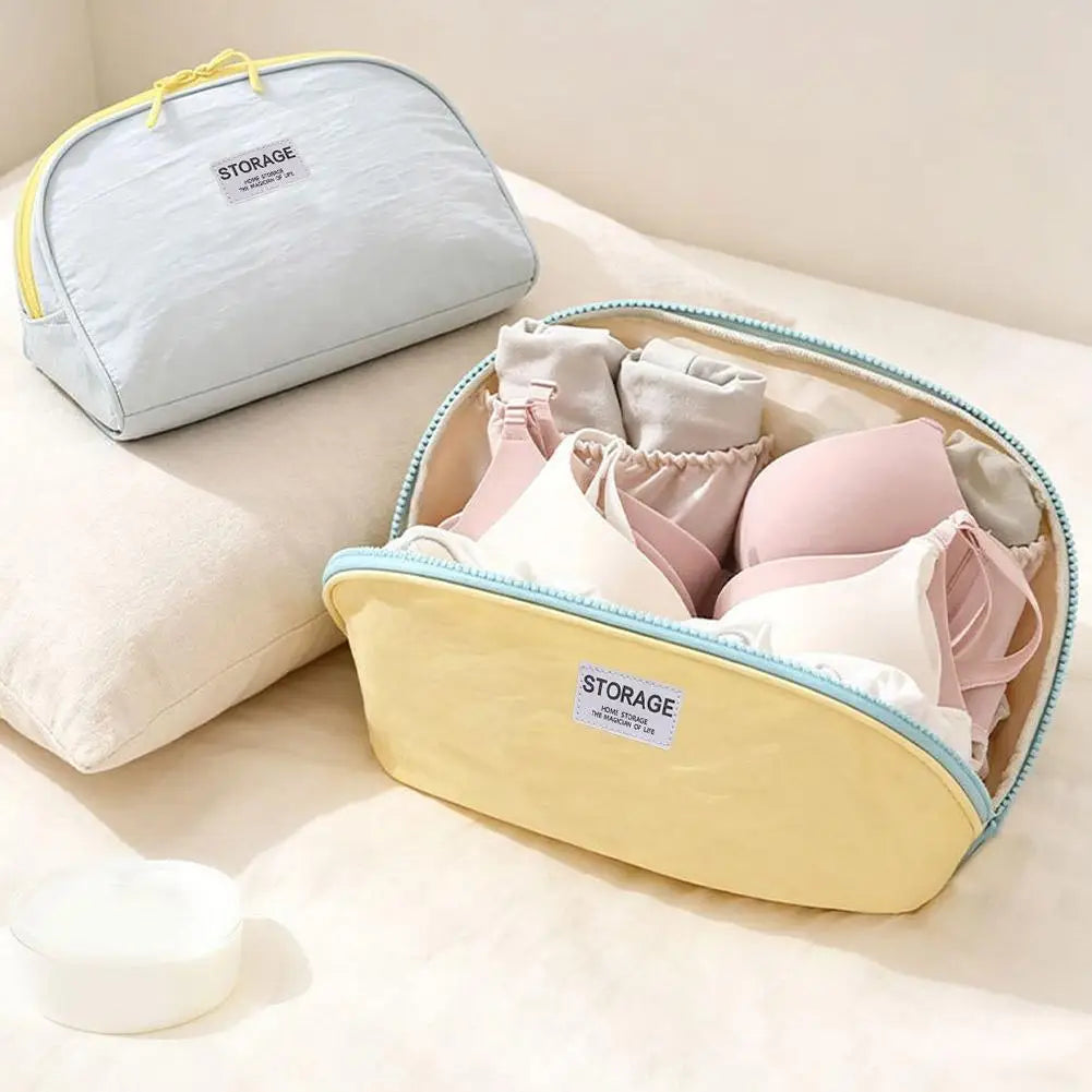 Travel Underwear & Sock Organizer Bag – Soft Fabric Pouch