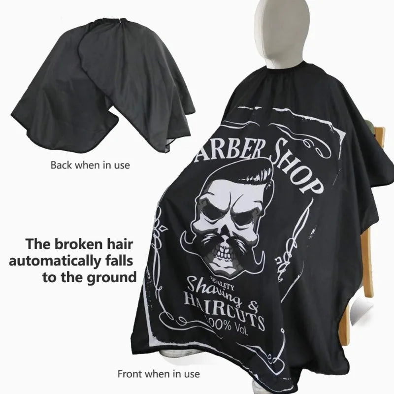 2-Pack Antistatic Hair Cutting Cape & Barber Apron Set