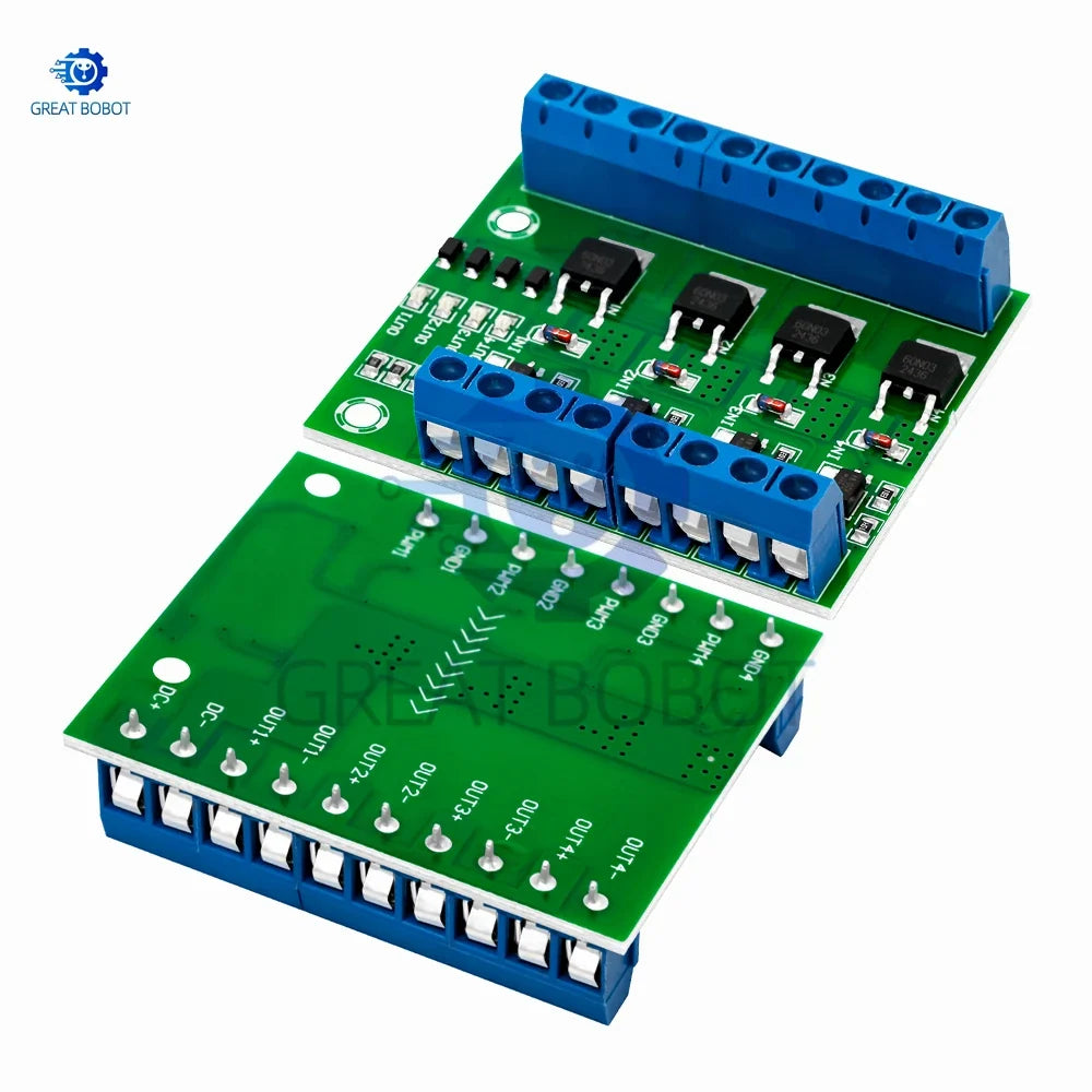 4-Channel MOSFET PWM Switch Controller Board DC 5V–27V