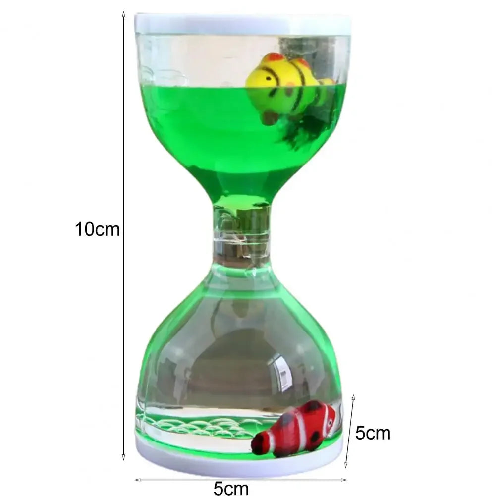 Liquid Motion Oil Hourglass | Cartoon Animal Desk Toy Gift