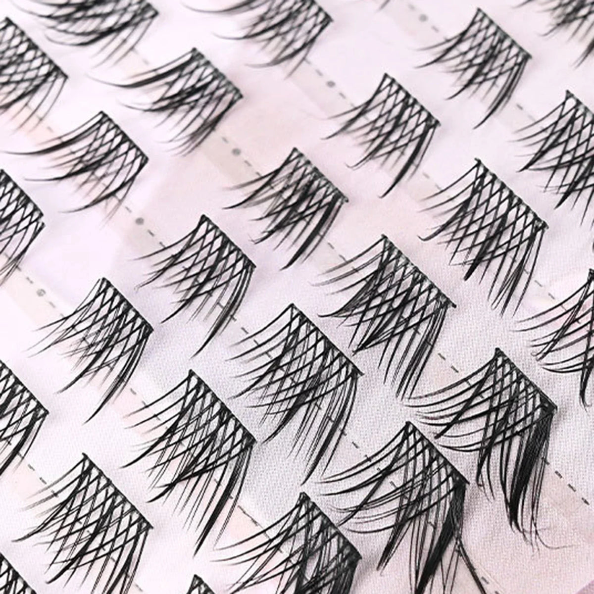 DIY Cluster False Eyelashes Fox-Style Natural Volume 8-12mm
