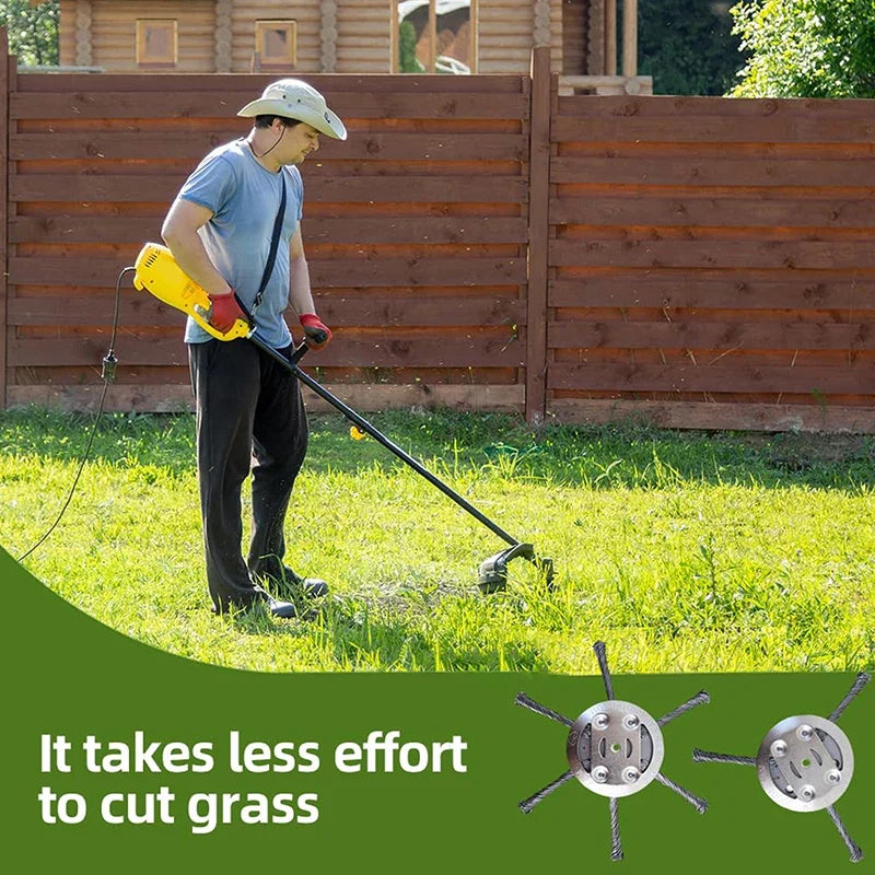 Steel Wire Grass Trimmer Head – Weed Remover Replacement