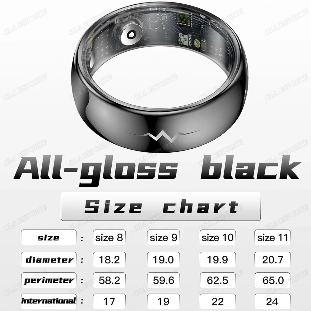 ECG Smart Ring – Heart Rate, Blood Oxygen & Sleep Monitor | 5ATM