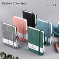3-Pack A7 Pocket Notebooks – 100 Sheets, Elastic Closure