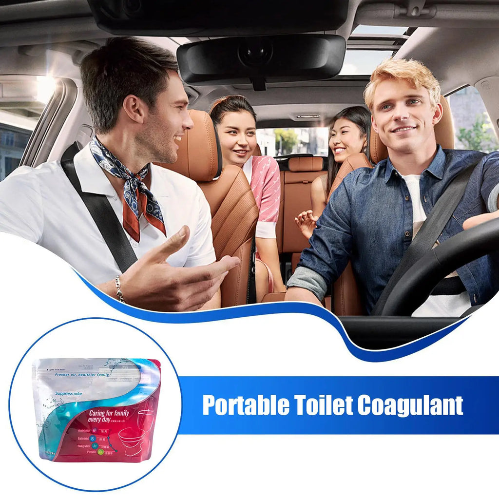 Portable Toilet Absorbent Powder 30 Pcs | Camping & Hiking