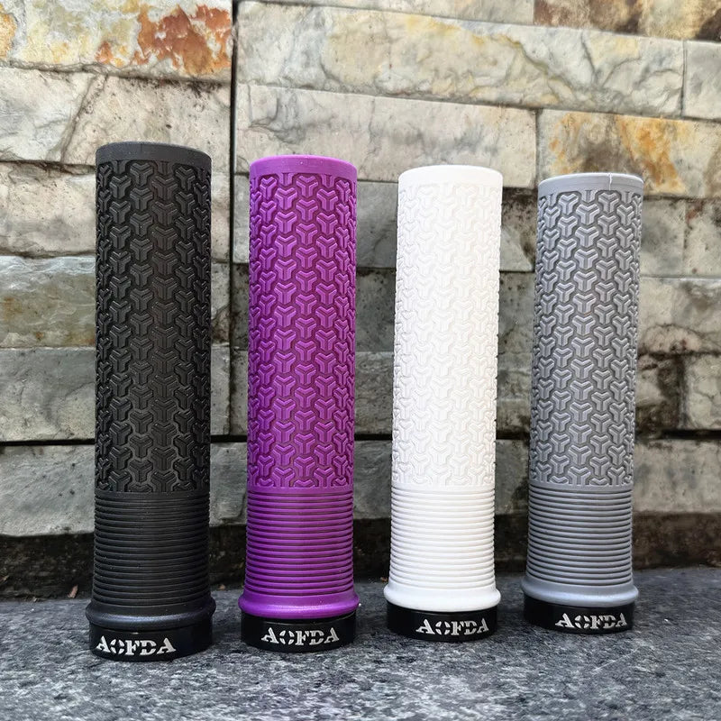 MTB Lock-On Handlebar Grips – Anti-Slip Rubber | Axl Bike Grips