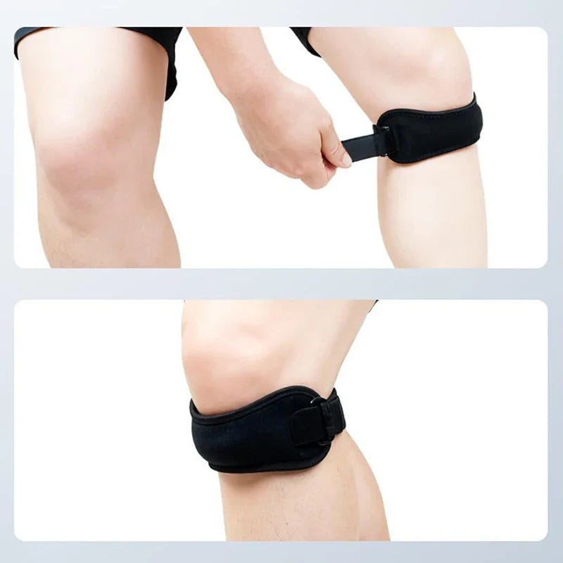 Adjustable Patella Knee Strap | Silicone Pad Sports Support