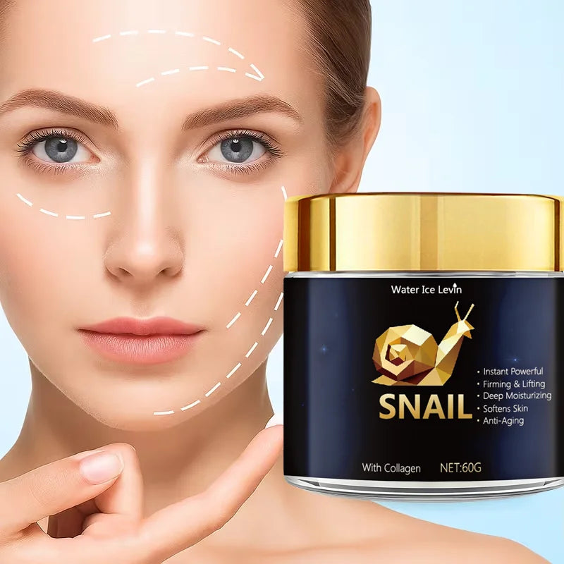 Snail Mucin Cream with Hyaluronic Acid & Collagen – 60g