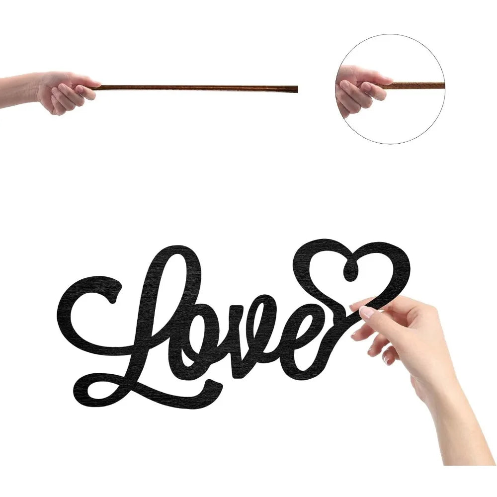 Laser Cut Wooden Love Sign – Heart Wall Art Home Décor