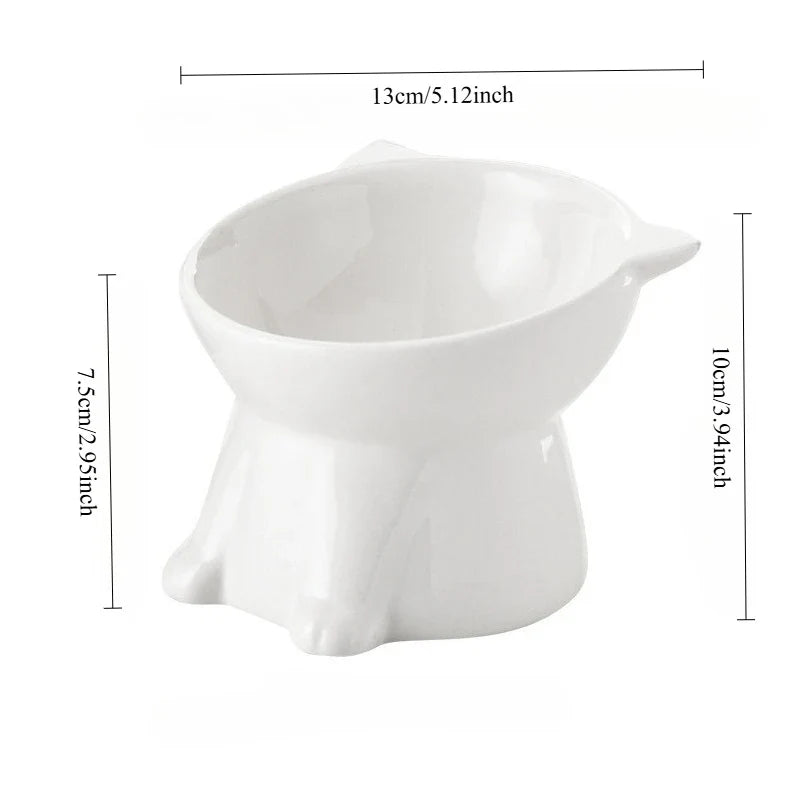Elevated Anti-Knock Cat & Dog Bowl | High Foot Pet Feeder