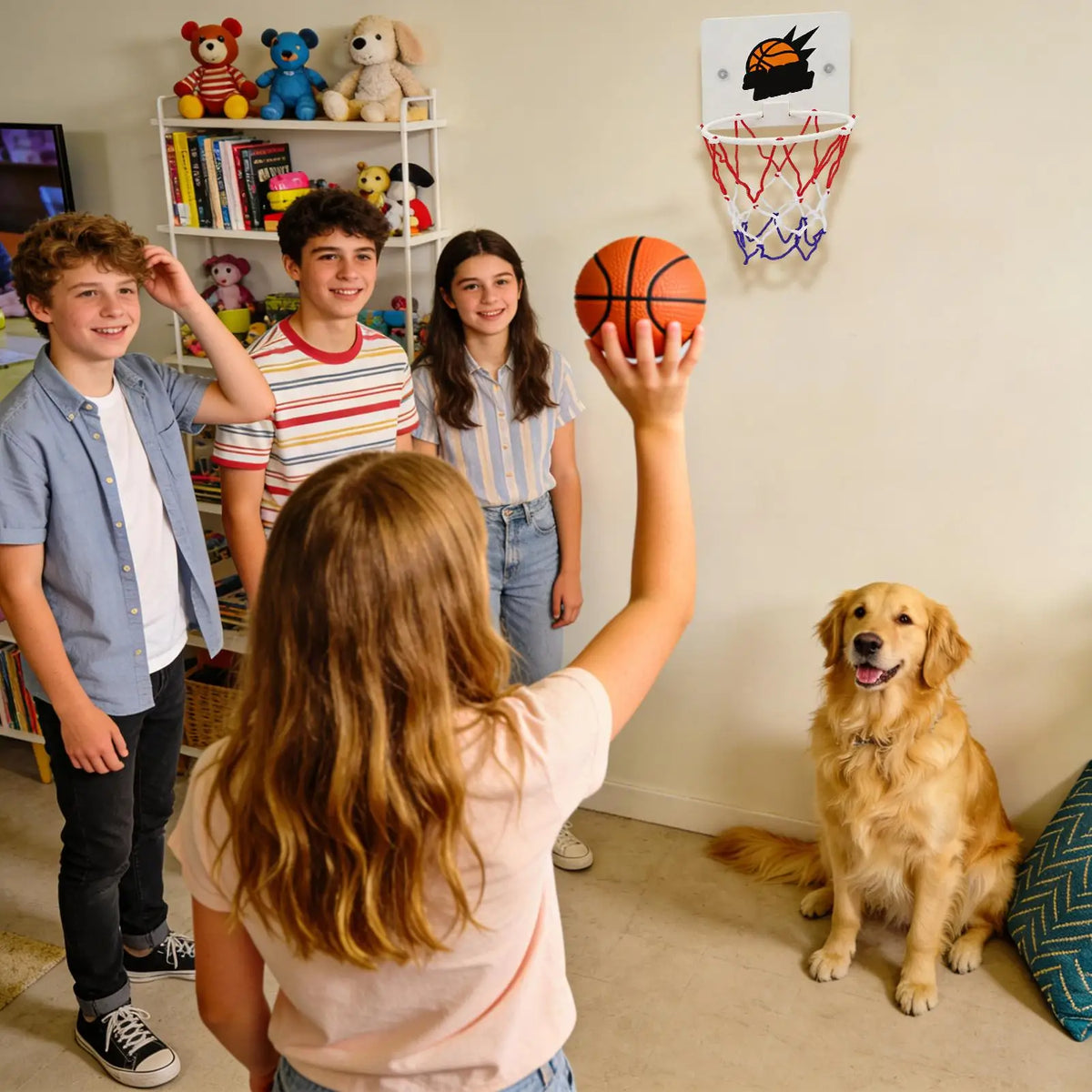 Kids Mini Basketball Hoop Set – Suction Cup Indoor Toy