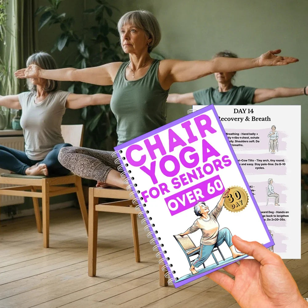 28-Day Chair Yoga Book for Seniors 60+ | Seated Workout Plan