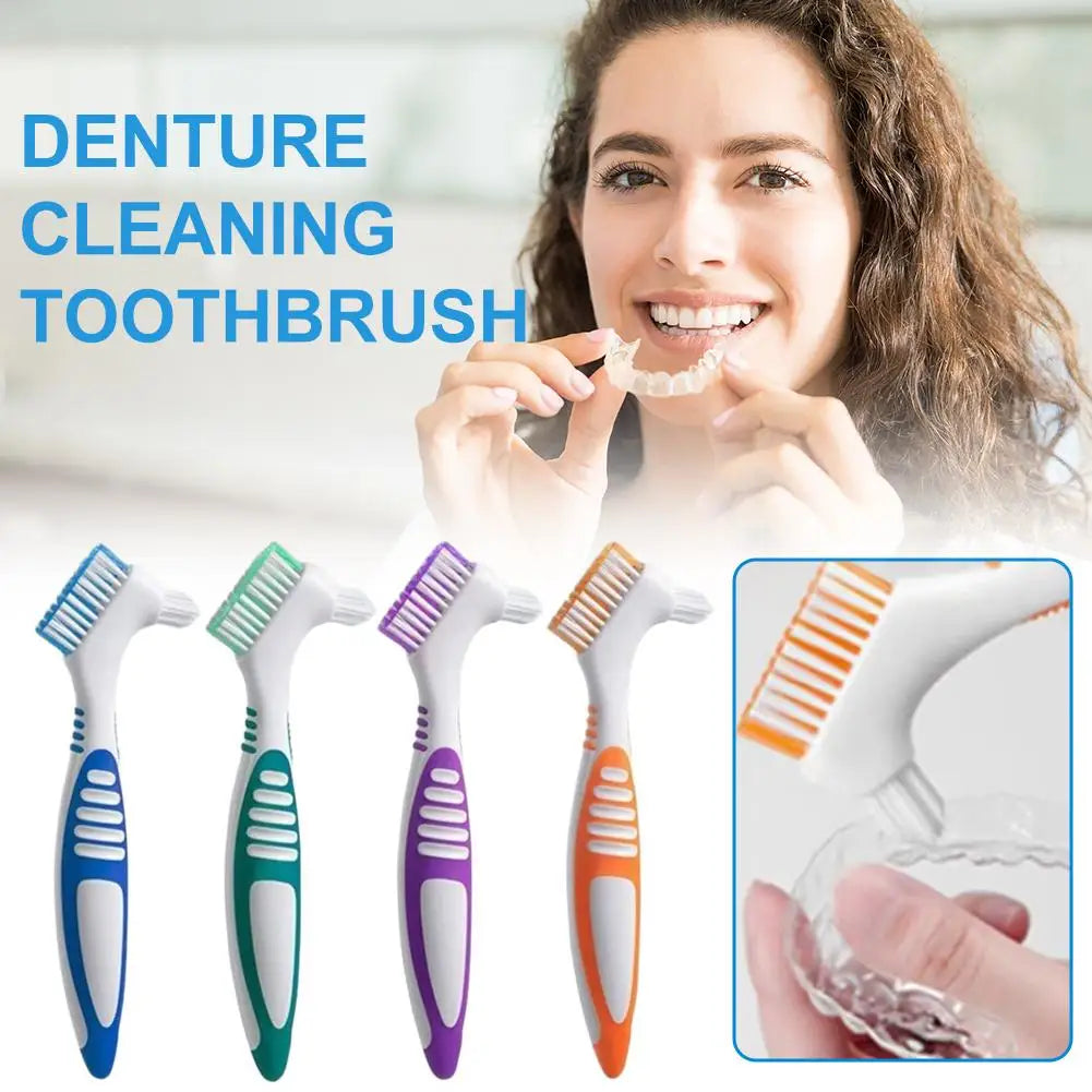 Double-Sided Denture & Retainer Cleaning Brush