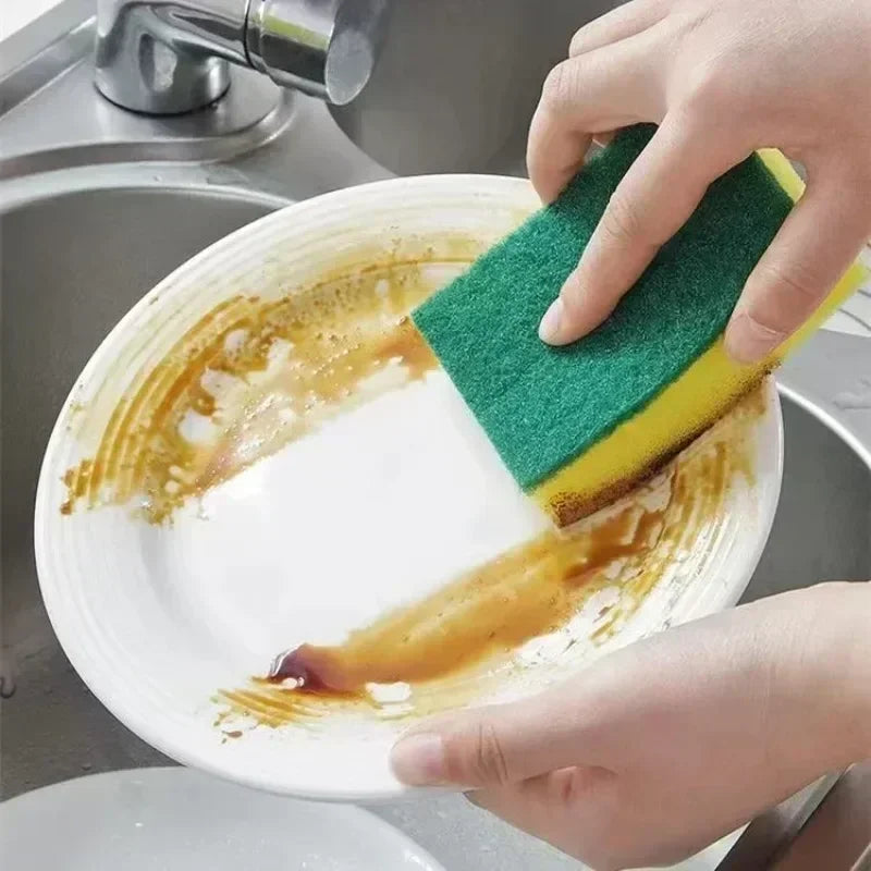 Dual-Sided Kitchen Scrub Sponges – Super Absorbent (1–60 Pack)