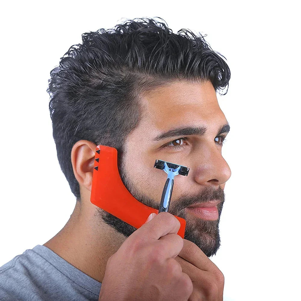 Beard Shaping Tool – Goatee Neckline Hairline Template Kit