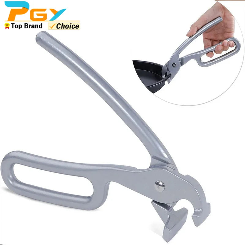 Heavy Duty Cast Aluminum Pizza Pan Gripper & Oven Tong