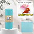 Reusable Microfiber Cleaning Cloth Roll – 20 Sheet Paper Towel Replacement