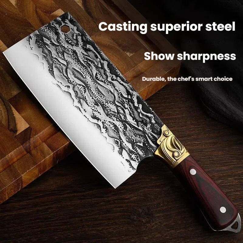 4-Piece Handmade Butcher Knife Set | High-Carbon Steel Kitchen Knives