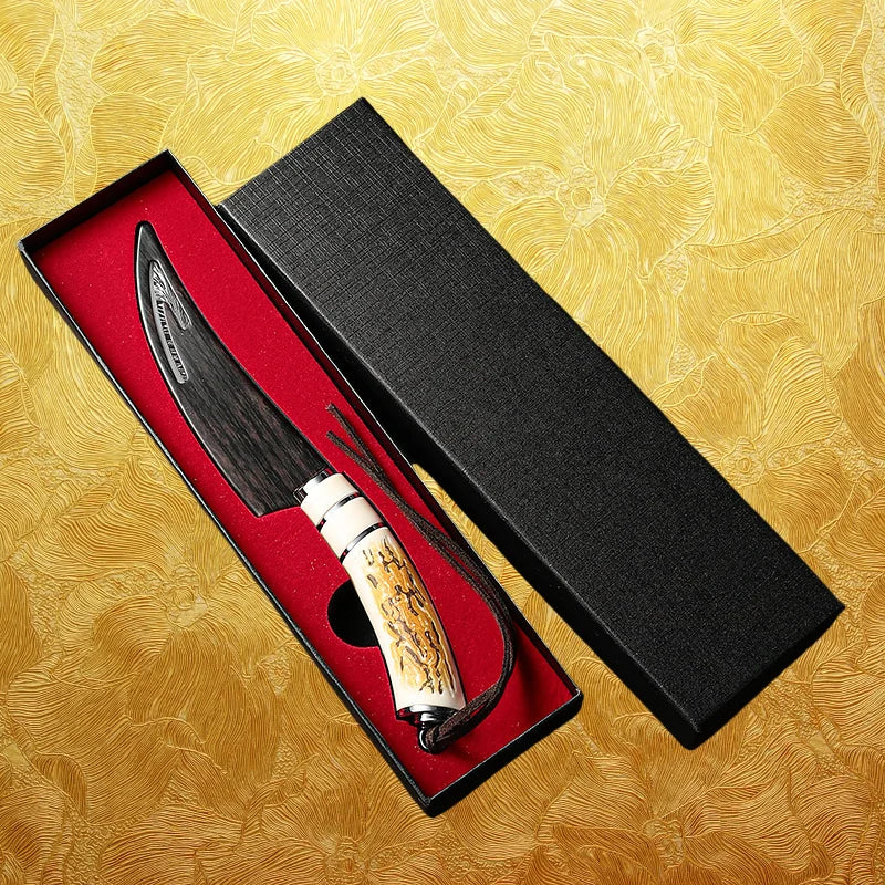 Damascus Curved Boning Knife | Stainless Steel Fruit & Meat Knife
