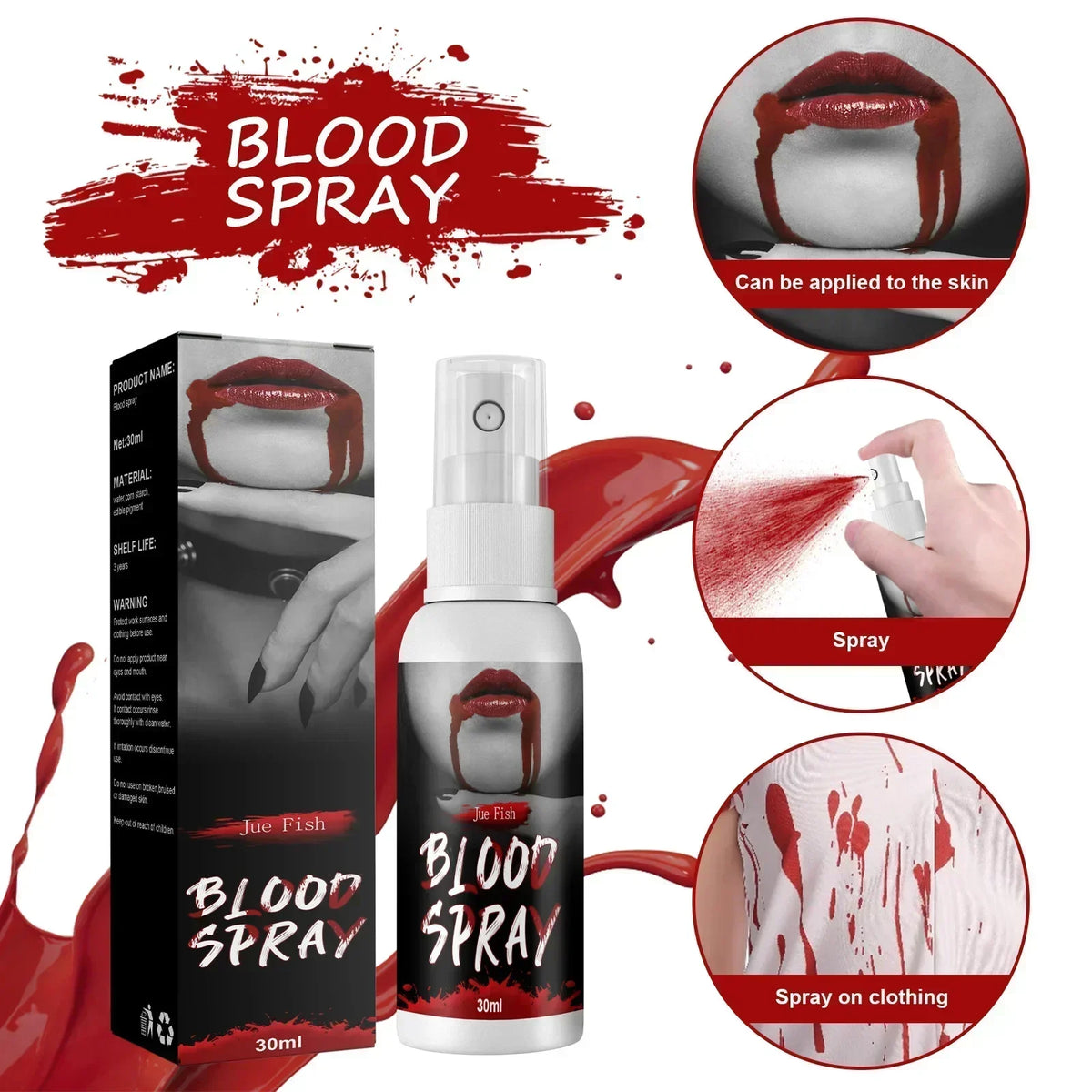Fake Blood Spray Vivid Effect Real Liquid Simulation Halloween Makeup