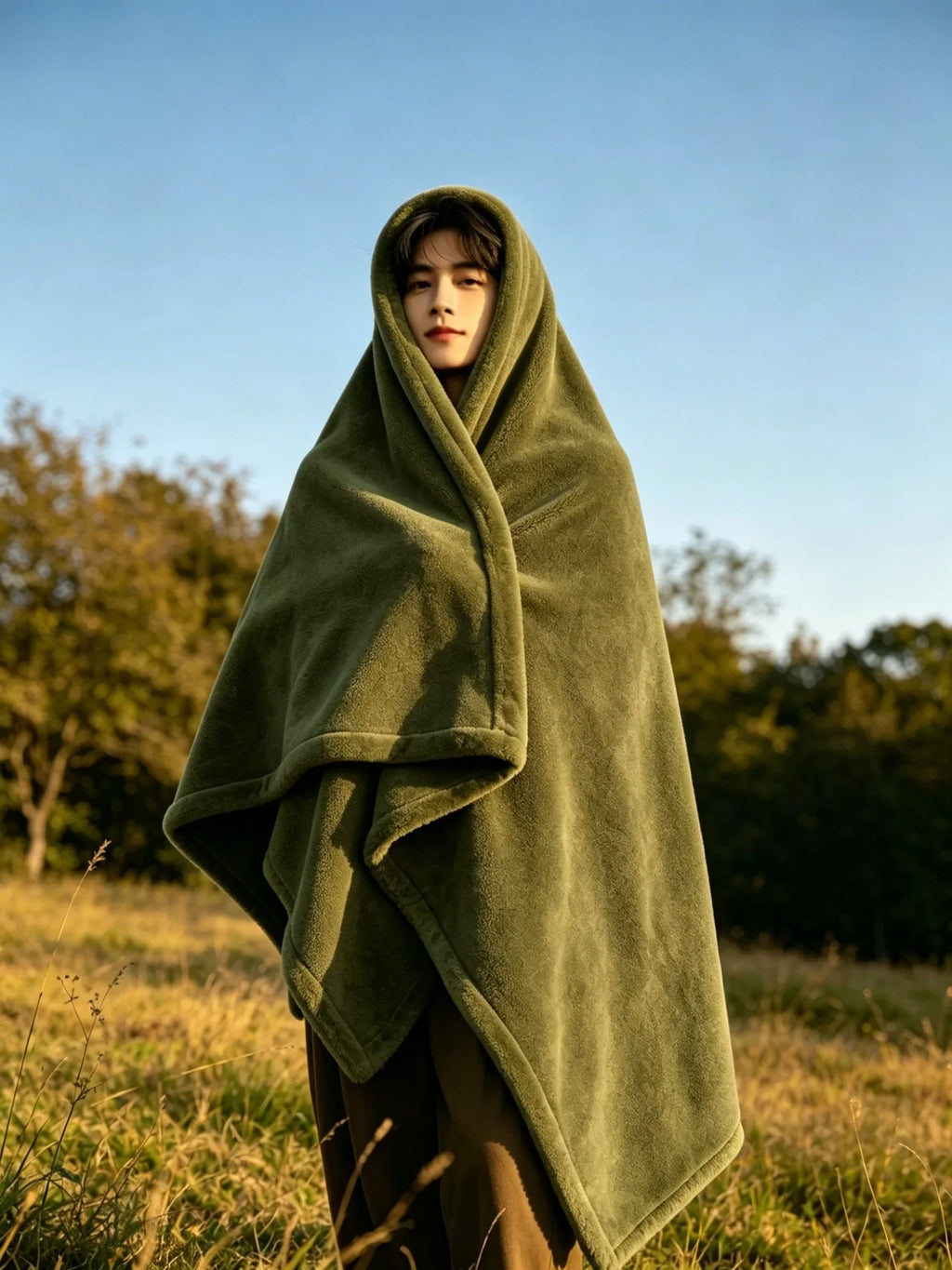 Waterproof Flannel Sherpa Throw Blanket | Camping & Home