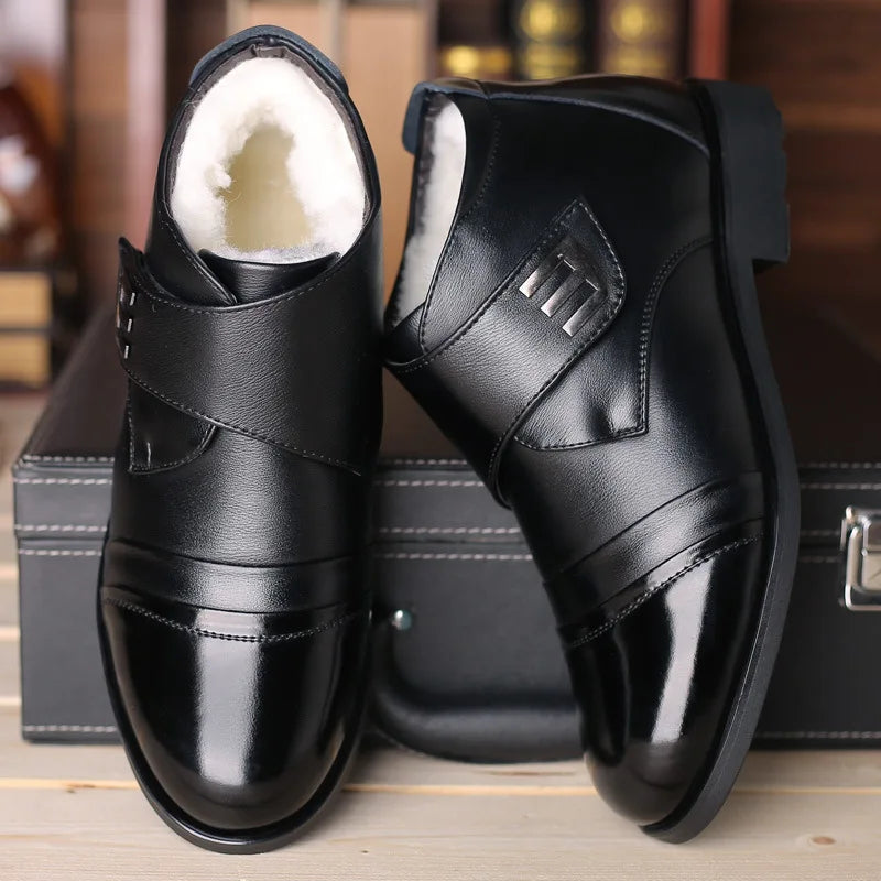 Men's Winter Plush Snow Boots – Non-Slip Ankle Boots