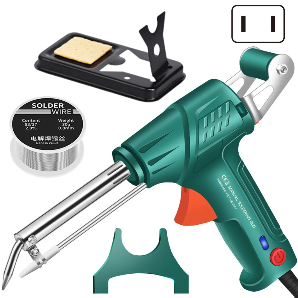 60W Electric Soldering Iron Gun – Auto Tin Feed & Fast Heat