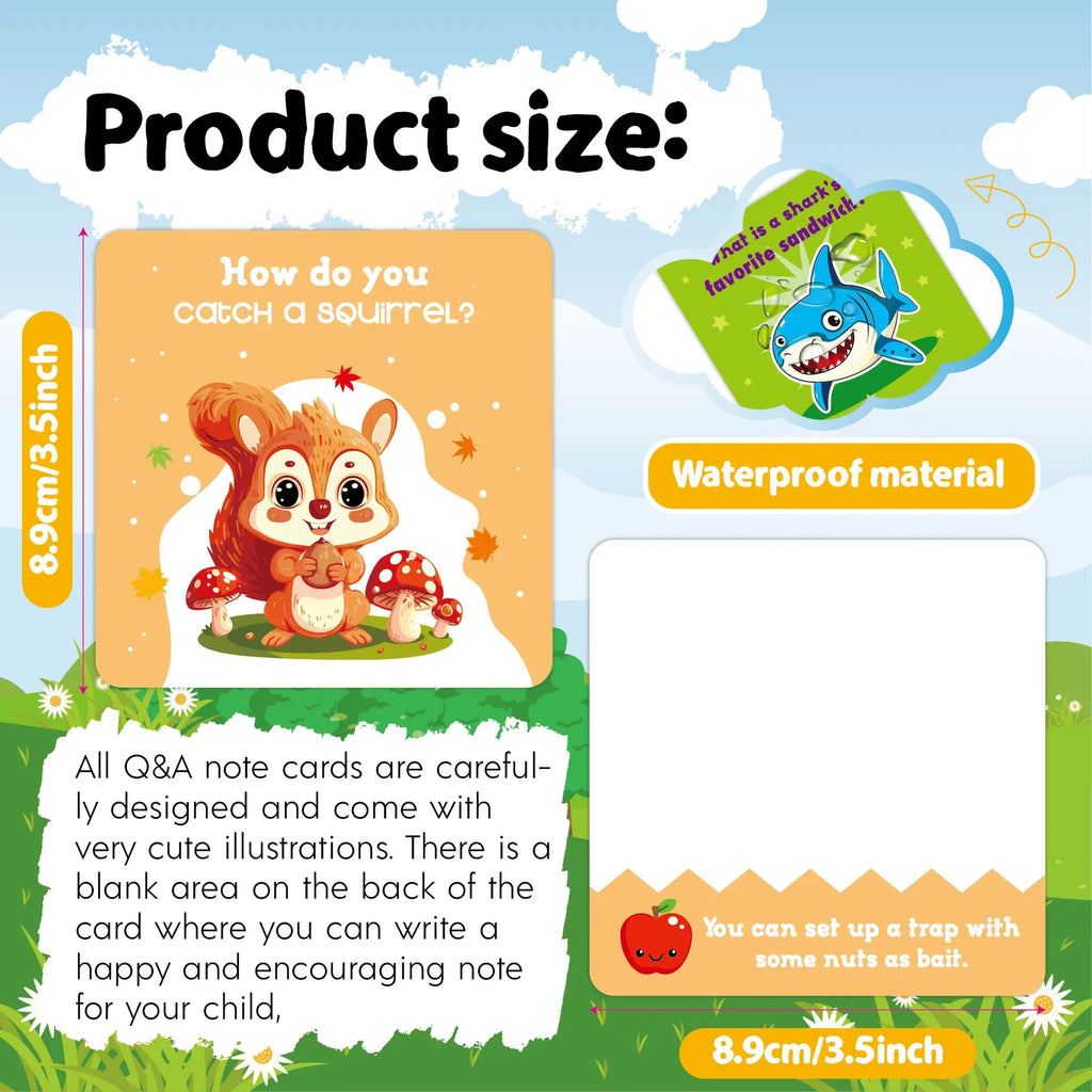 Kids Encouragement Cards Cute Cartoon English Positive Notes Writable