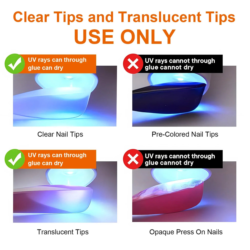 3 Bottles Solid Nail Glue Gel Tips Clear No Wipe Adhesive Rhinestone