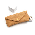 Woven Straw Eyeglass Case Hook Durable PP Material Soft Protective