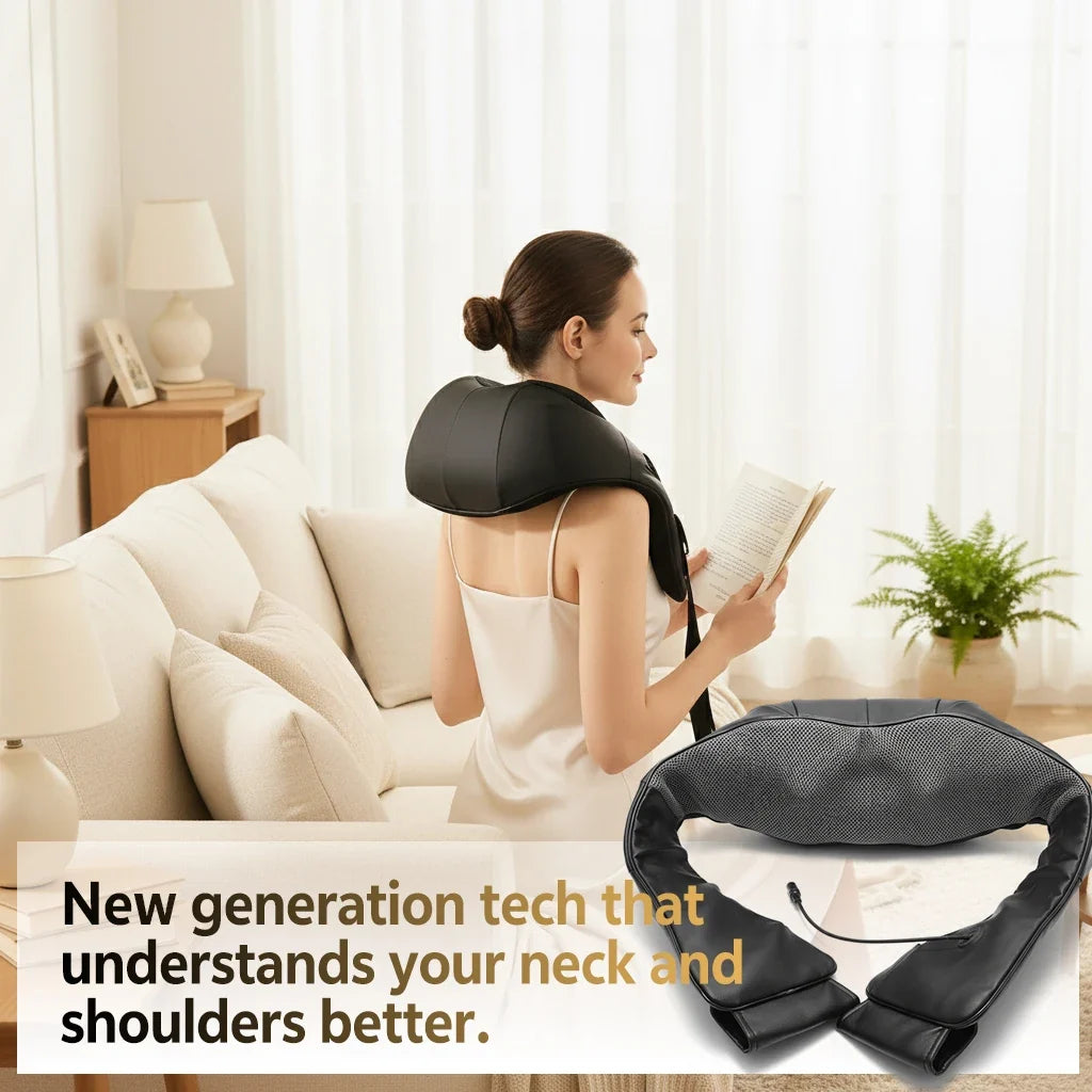 Warm Compress Kneading Neck & Shoulder Massager | Full Body