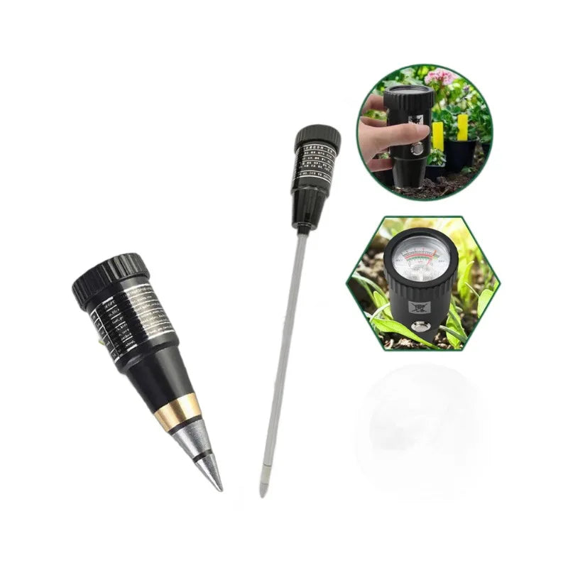 2-in-1 Soil pH & Moisture Meter – Garden & Crop Tester