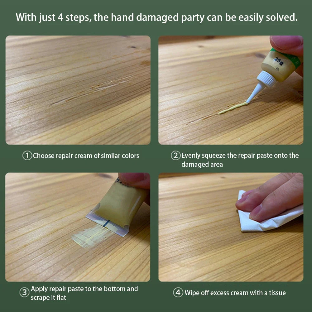 25g Wood Furniture Repair Filler Paste – Multi-Color Kit