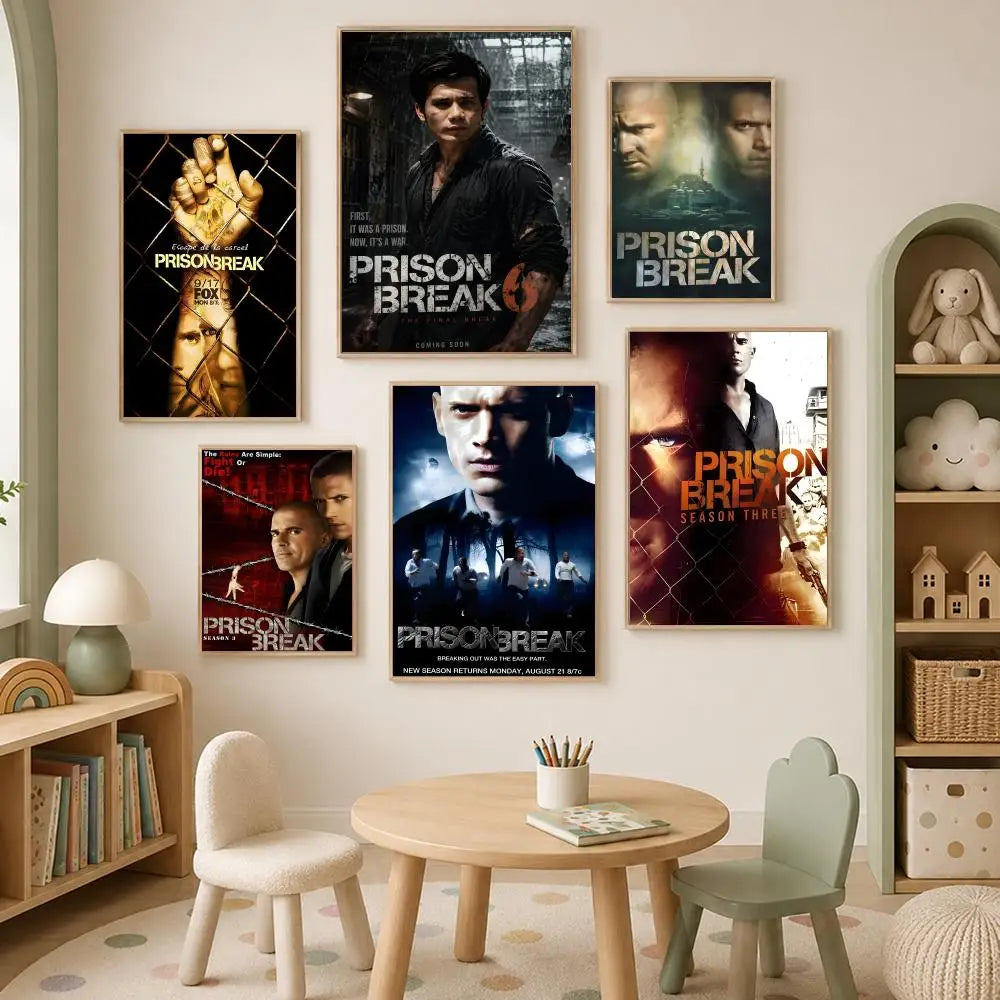 Prison Break HD Self-Stick PVC Wall Poster | Waterproof Decor