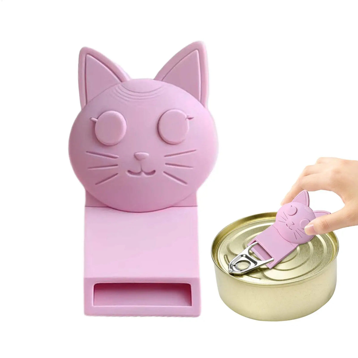 3D Cat Shape Manual Can Opener – Cute Multi-Purpose Kitchen Tool