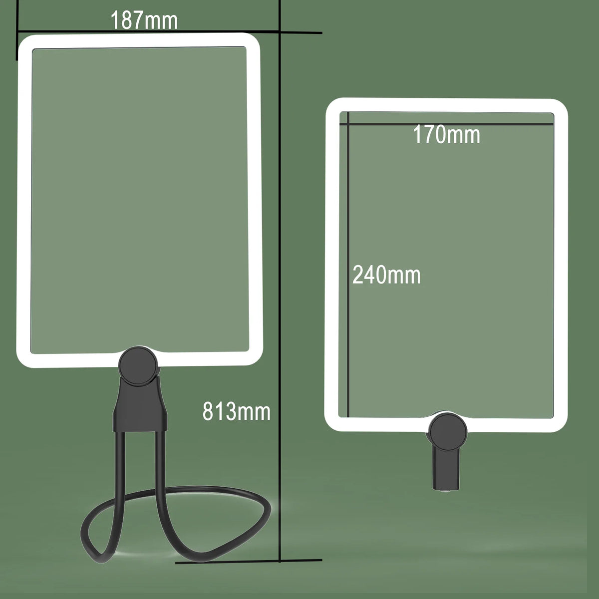 3-in-1 LED Magnifying Glass – Handheld, Desktop & Neck Hanging