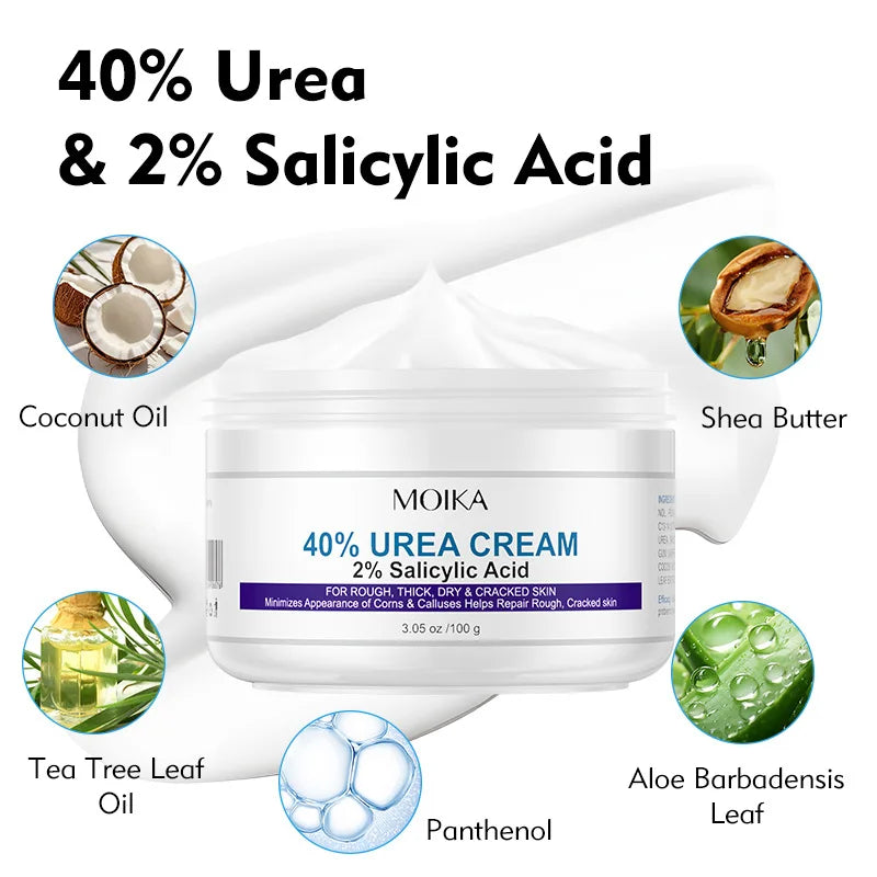 40 Urea Cream Feet 2 Salicylic Acid Foot Hand Cracked Heels&dry Skin