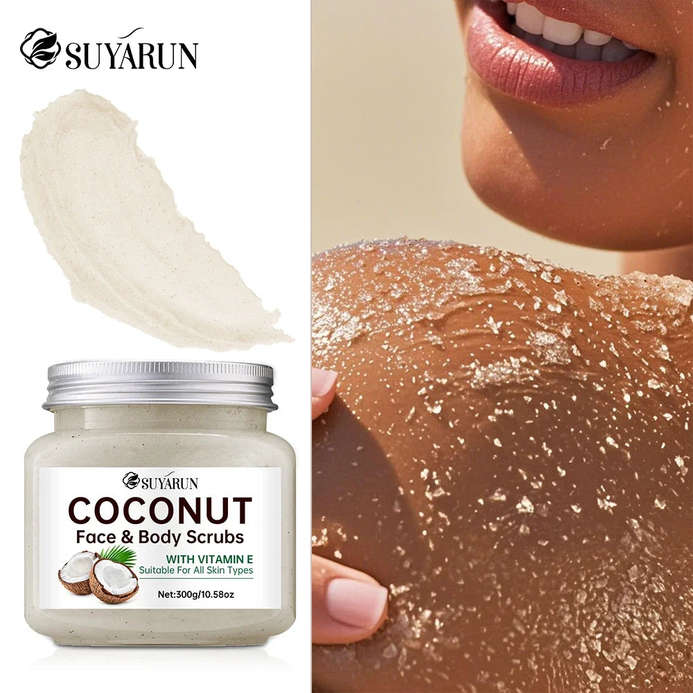 SUYARUN Organic Coconut Sugar Body Scrub 300g – Exfoliating
