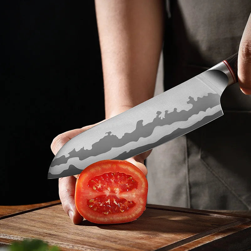 XUAN FENG D2 Steel Chef's Slicer Knife – 9" Wood Handle Blade