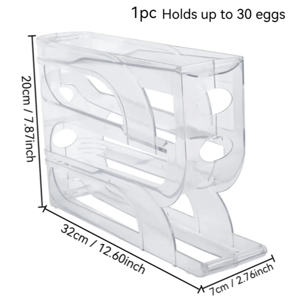 Automatic Rolling Egg Dispenser Tray – Holds 20 or 30 Eggs