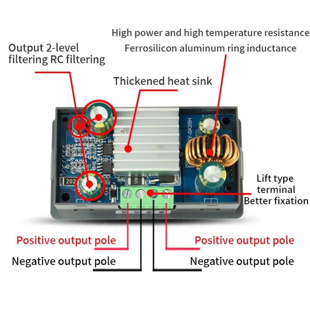 SK35 Solar Buck Boost Converter DC CC CV Adjustable Power Module
