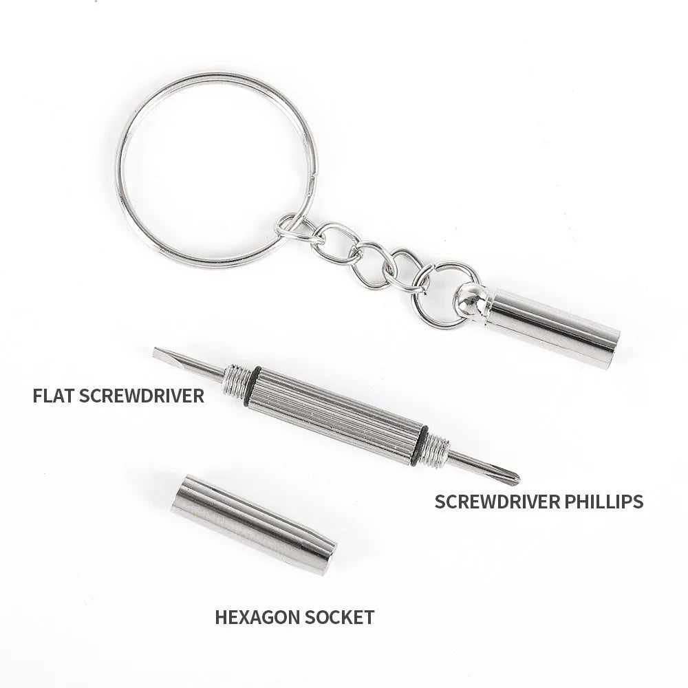 Precision Eyeglass & Watch Repair Screwdriver Kit | Keychain
