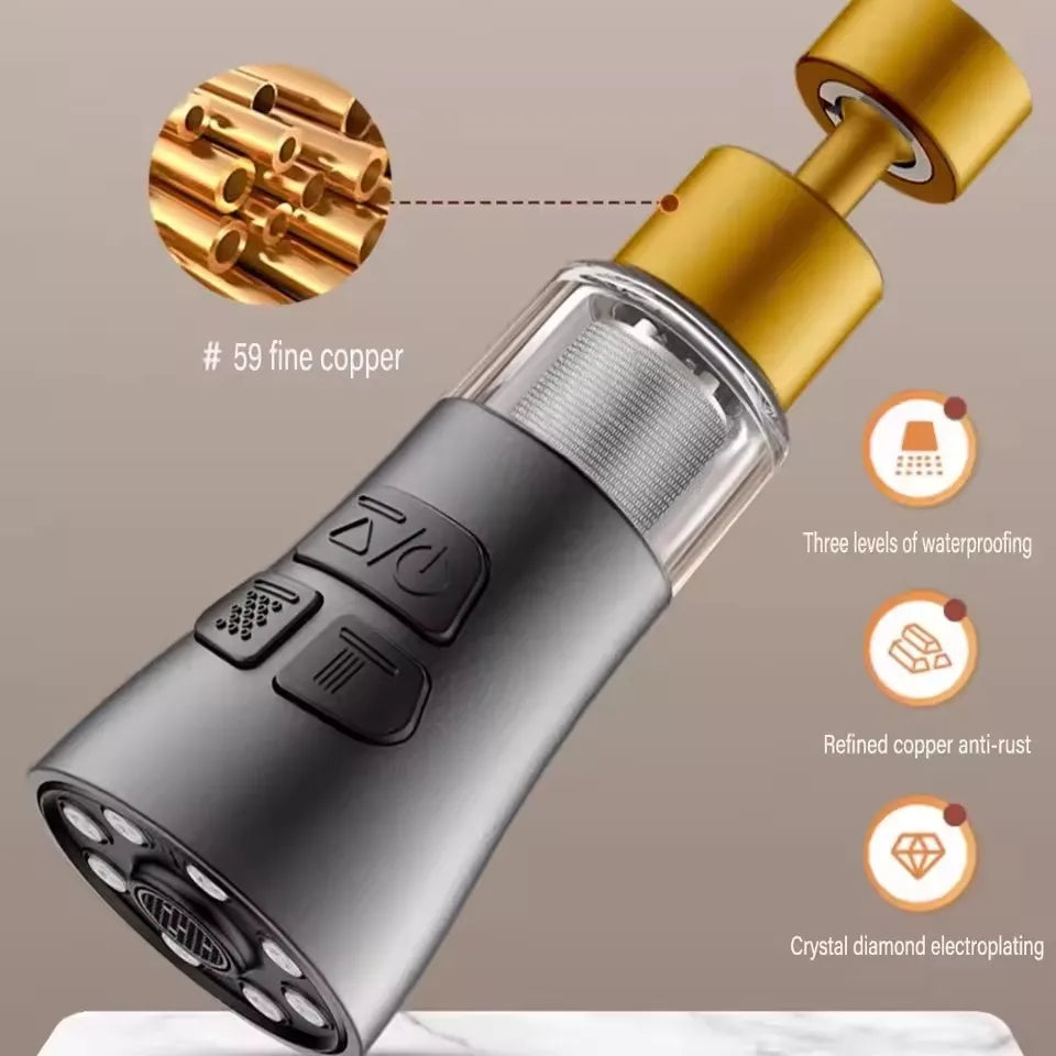 360° Rotating Faucet Aerator with Filter – Universal 22mm Nozzle