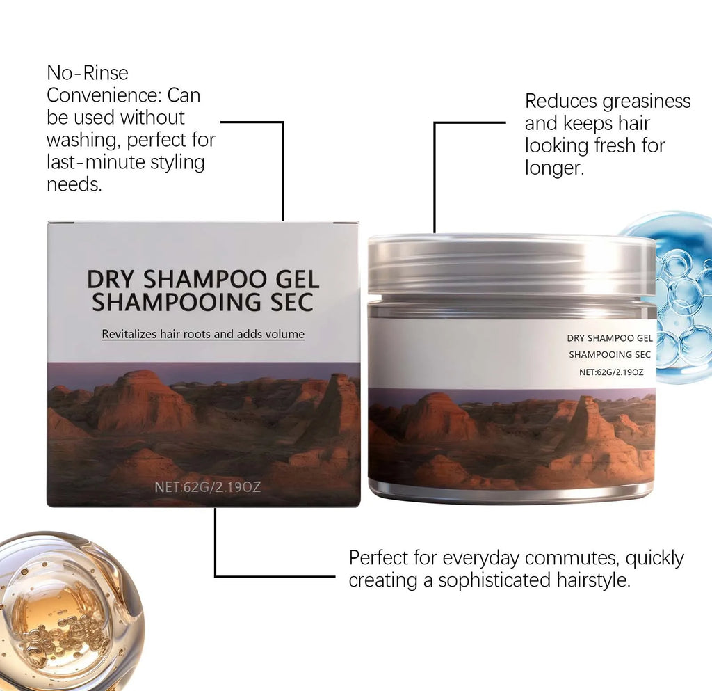 Coconut Oil Dry Shampoo Gel | Volume & Refresh, 62g