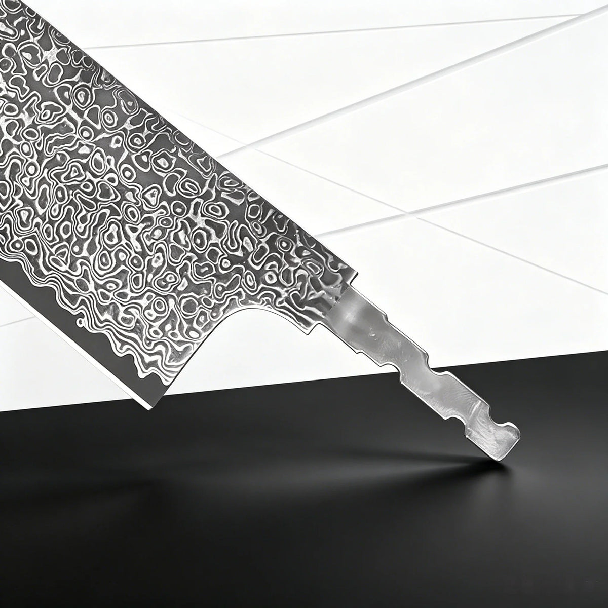 Hand Forged Damascus Steel Blank Blade – DIY Chef Cleaver