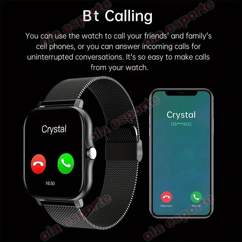 Smart Watch Wireless Calling Dial Multi Sport Mode Reminder Rejection